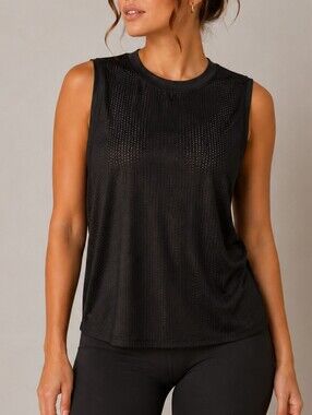 Lululemon All Yours Mesh Tank Top Black Size 6